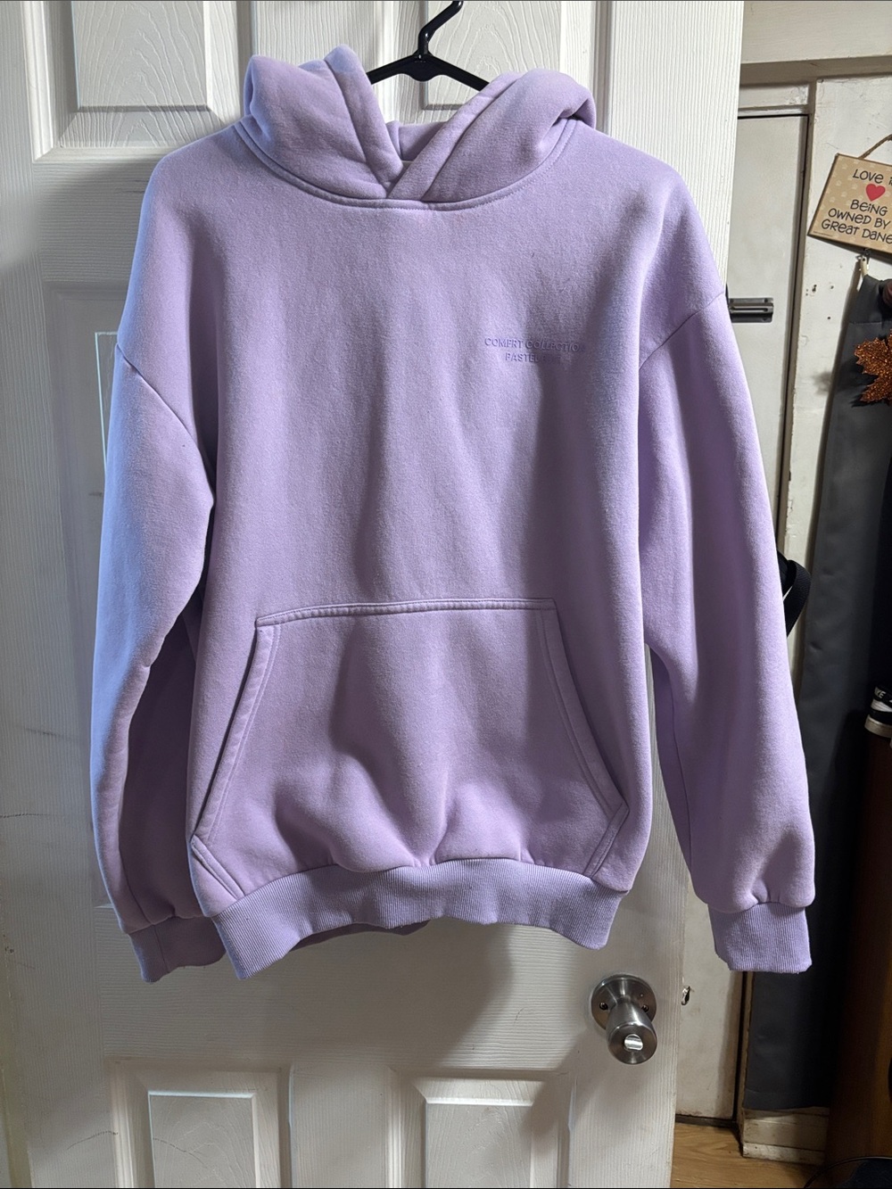 Lilac Cozy Pullover Hoodie - Soft Fleece Sweatshirt